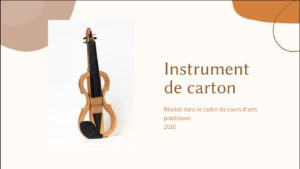 Instrument de carton