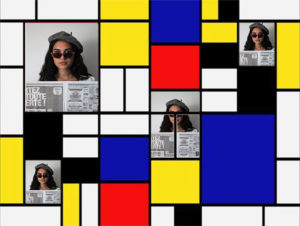 L'auto portrait de Chloë et Mondrian